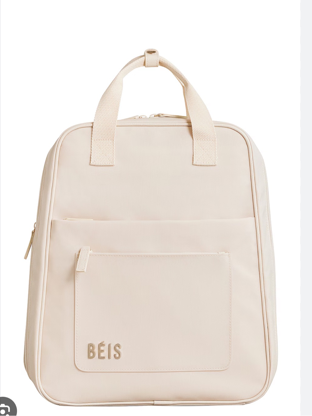 Beis Expandable Backpack In Beige